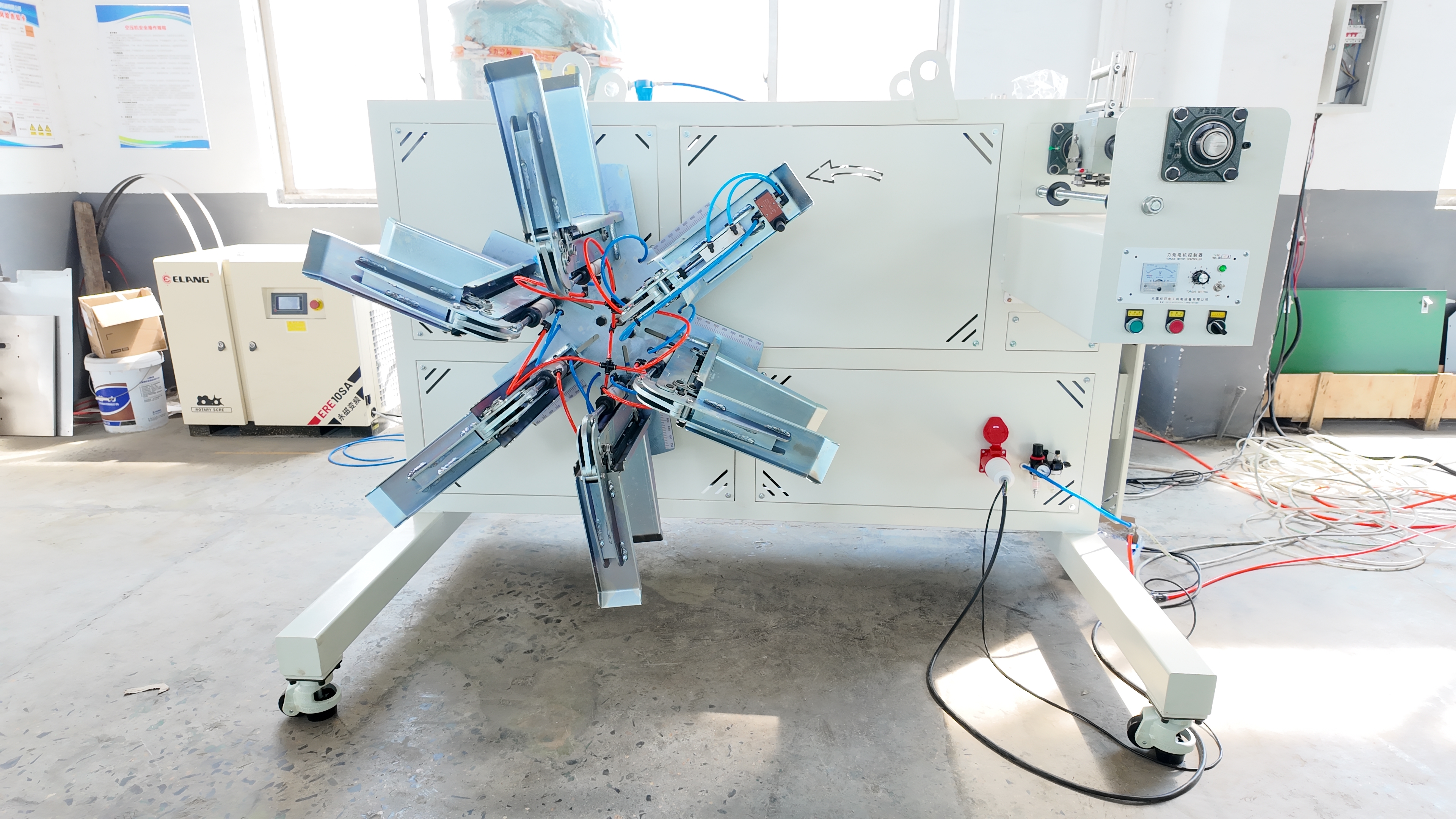 High Performance Semi Automatic Pipe Coiler with PLC HMI System