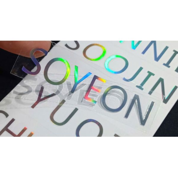 Custom Printed Holographic PVC Label Sticker Vinyl Logo Labels
