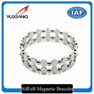 China Strong NdFeB Magnetic Therapy Jewelry Bracelet Unisex Gender Compact Design on sale