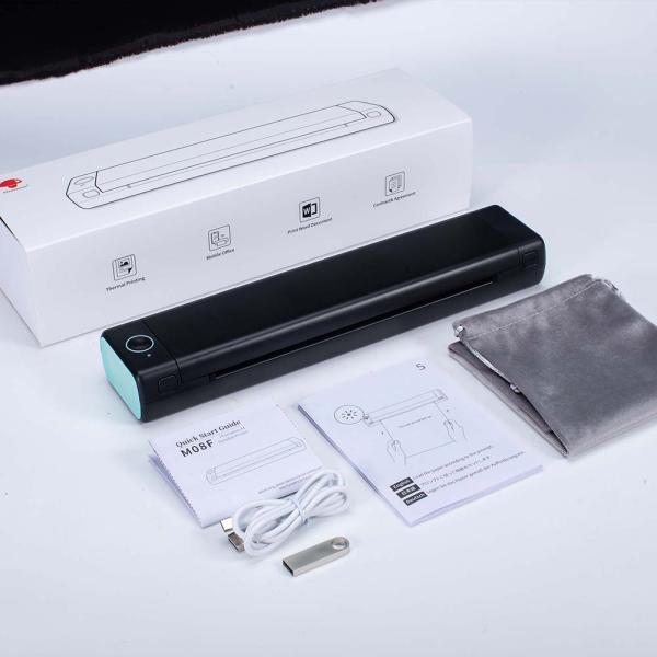 Portable Bluetooth Thermal Printer A4 for Android and iOS USB Powered Multi Language
