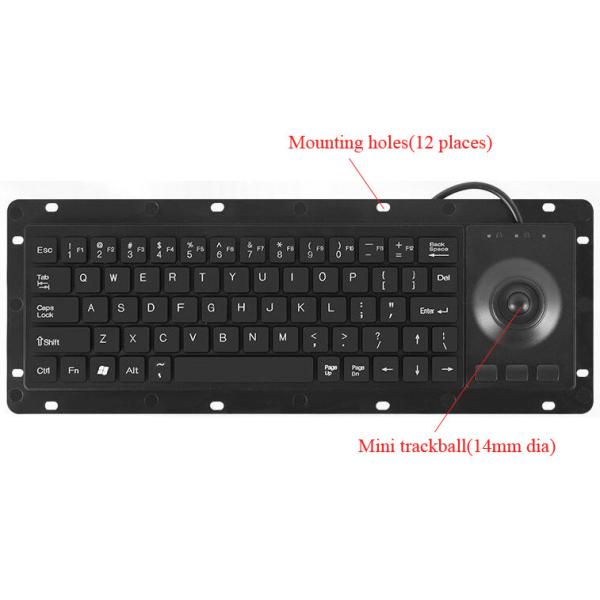 Industrial Computer Keyboard Custom Dust-Proof Black Plastic Keyboard with USB or PS2 Interface and Custom Layout Available