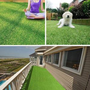 Quality fake lawn manmade turf faux grass pet grass chinese artificial grass for landscaping for sale
