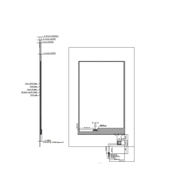 10.1 Inch IPS TFT LCD Capacitive Touchscreen For Wide Temp Environment