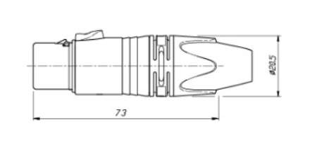 Tin Plating Small Electrical Connectors / XLR Female Connector For Microphone Cables