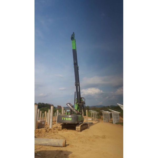TYSIM KR125C Max. Drilling Diameter 1300mm Max. Drilling Depth 43m High Stability Low Cost Hydraulic Drilling Rig