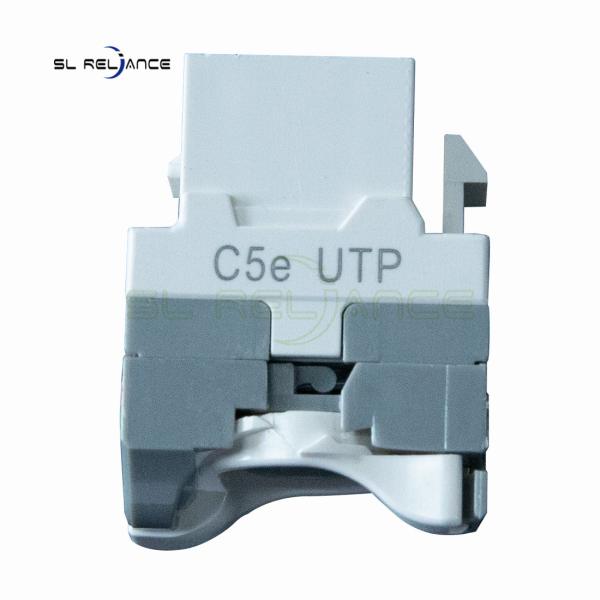 180 Rotary Female UTP CAT5e RJ45 Keystone Jack for Network Cabling Systems