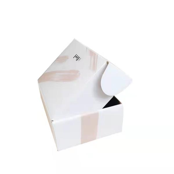 Custom Logo Folded Corrugated Shoe Box Shipping Gift Packing