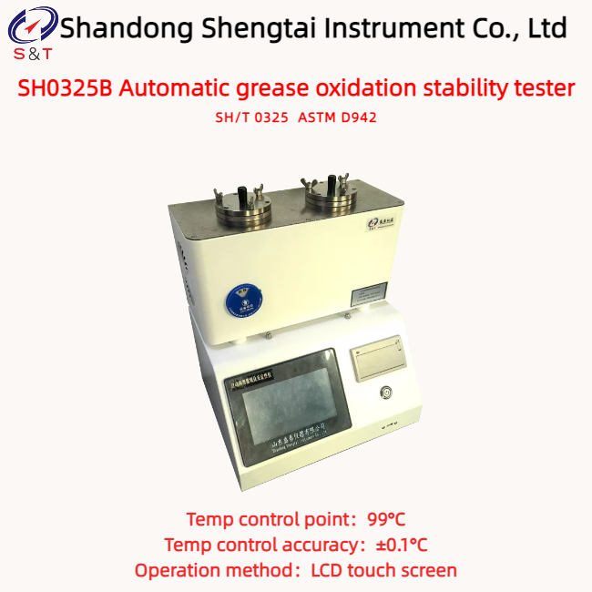 ASTM D942 2 Holes Automatic Grease Oxidation Stability Tester Temp Control Point 99°C