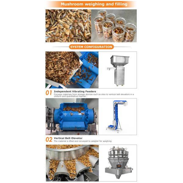 Combination weigher MAP Packaging Machine with Multihead Weigher for Fresh Meat & Ready Meals