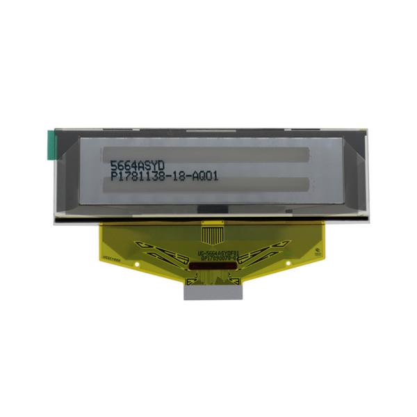 2.8 inch blue/yellow PMOLED display 256*64 dots I2C/SPI interface driving IC SSD1322