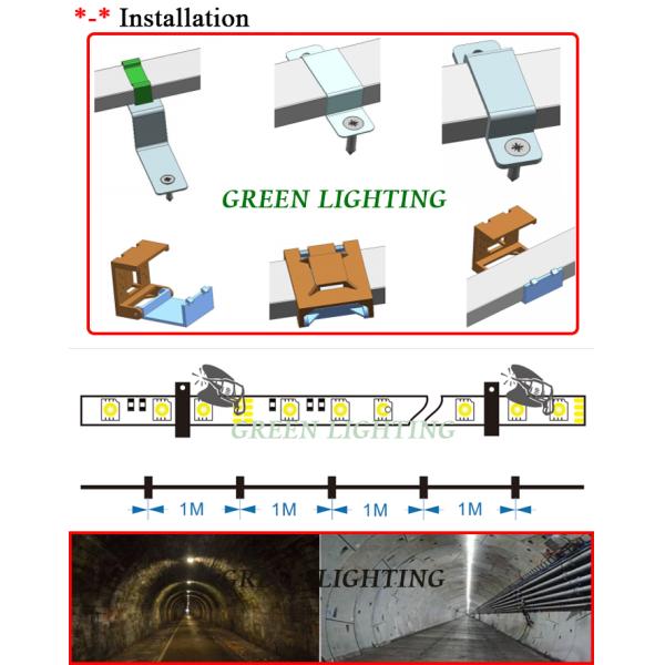 ATEX LED Flexible Strip Lights Impact Resistant Durable Robust For Underground Mining