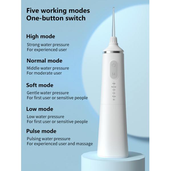 Professional Cordless Dental Oral Irrigator 240ML / 300ML 5 Function Modes