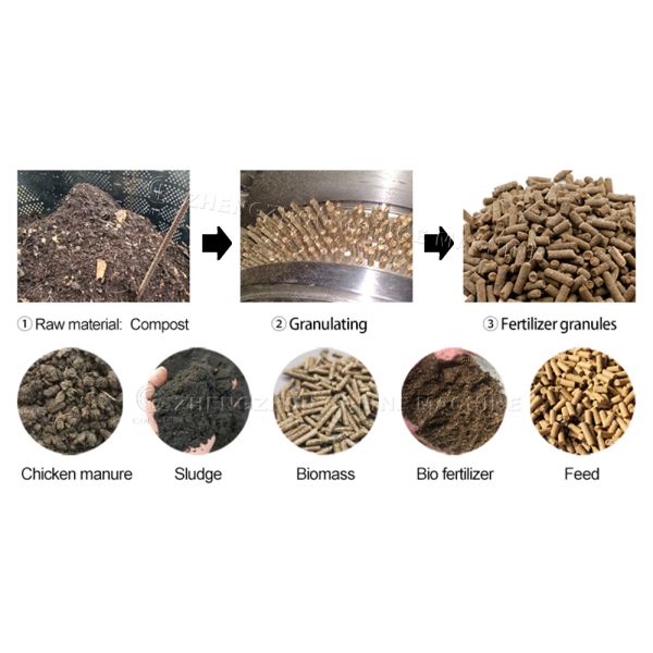 Versatile Pelletizing Solutions Ring Die Pellet Machine For Fertilizer & Biomass