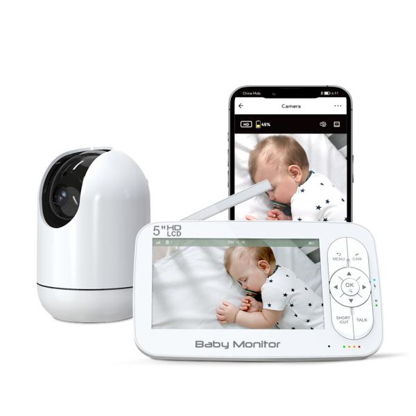 Tuya 1080P Hd Wireless Baby Monitor PTZ Camera Wifi 2.4Ghz Wireless Two Way Audio