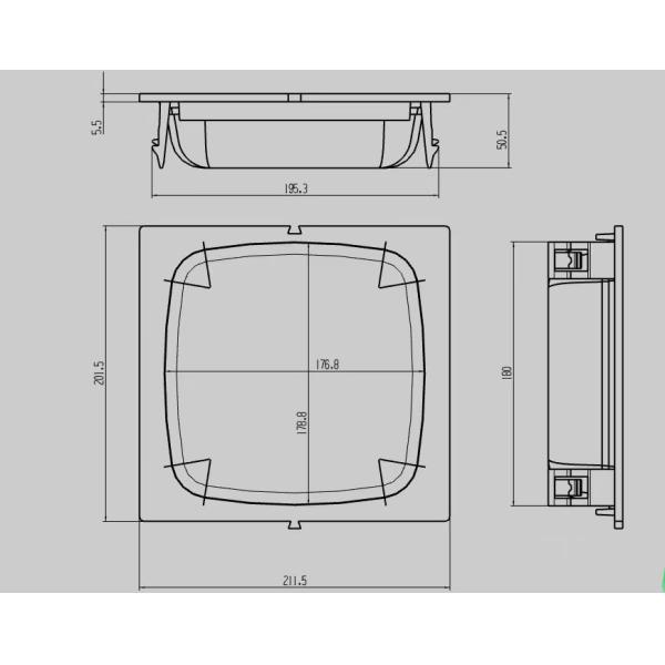 Dough Pocket First Proofer Cups Outsize 211.5x201.5mm For Intermediate