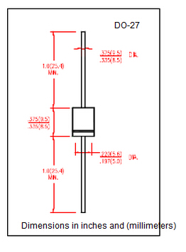 Original 5A Rectifier Diode , 1N5821 Diode Schottky Barrier Rectifier Stock