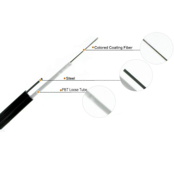 Self Supporting Amoured Figure 8 Aerial Cable With Messenger