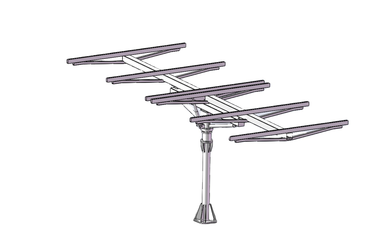 Source Factory 2KW Dual Axis Solar Panel Tracking System Customizable All-Key Components Solar Tracker From Factory Source