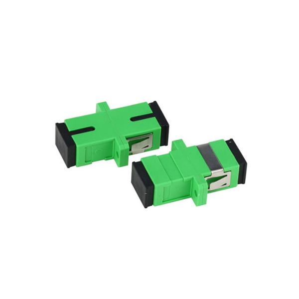 SC Multimode Fiber Optic Connector Adapters Aqua Color With Ear Duplex OM3