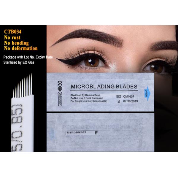 EO Gas Sterilized Blade Microblading Needles With Lot. No. And Expiry Date
