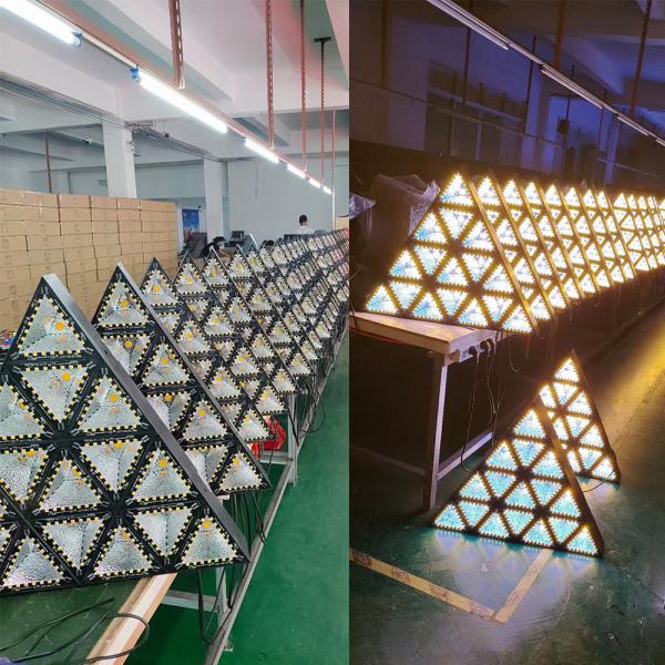 LED 250W Retro Strobe Light Triangle Theater Stage Light Audio Effect Fresnel Fixures
