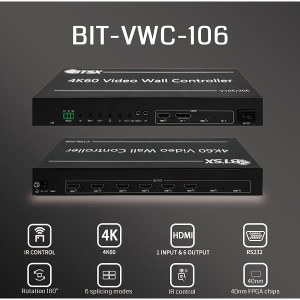 Bitvisus Professional Video Splicing Processor - Supports 9-screen Splicing BIT-VWC-106