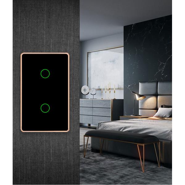 Smart Home Us Oem Wireless Touch Remote Controller Wall 2 Gang Switches Socket Alexa Smart Home Zigbee Light