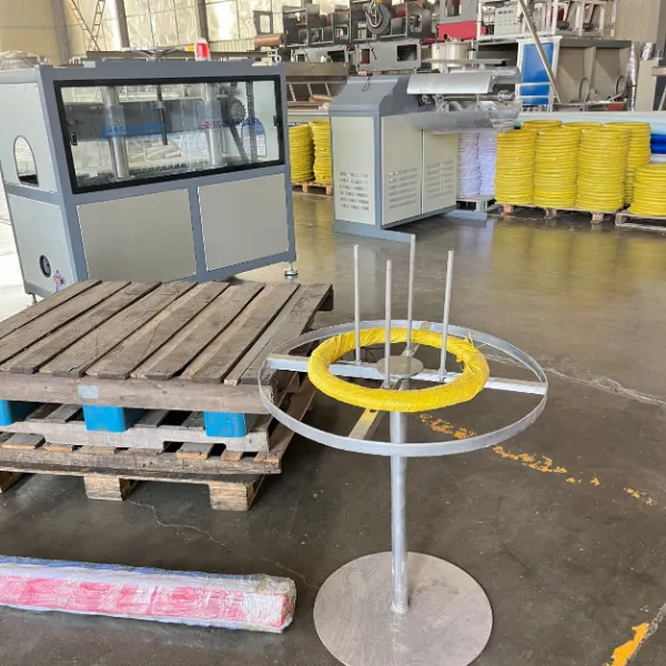 Automatic PE / HDPE Plastic Carbon Spiral Corrugated Pipe Making Machine with Stable Output and Continuous Winding System