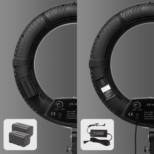 18-inch ring fill light 48w white adjustable color temperature and brightness suitable for beauty makeup fill light