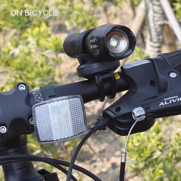 1000 Lumens Pocket LED Emergency Flashlight Adjustable Focus Zoom Light