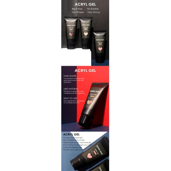 Dual Form Duet System for Sophisticated Nails Lasting Time 2-3 Weeks Poly Nail Gel Tips Extension