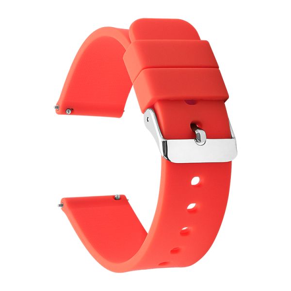 SHX-095 Quick Release Light Gray Smart Silicone/Rubber Strap · Customizable Sizes And Colors | OEM/ODM