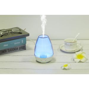 Transparent Ripple Glass Essential Oil Aroma Diffuser 150ml DC24V