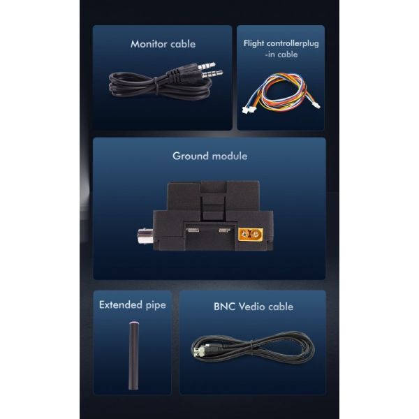 FPV Drone Mavic Mini/Mavic 2 Pro Fiber Optic Module 10KM with GBD Ground Station Adapter Supports Any Terrain