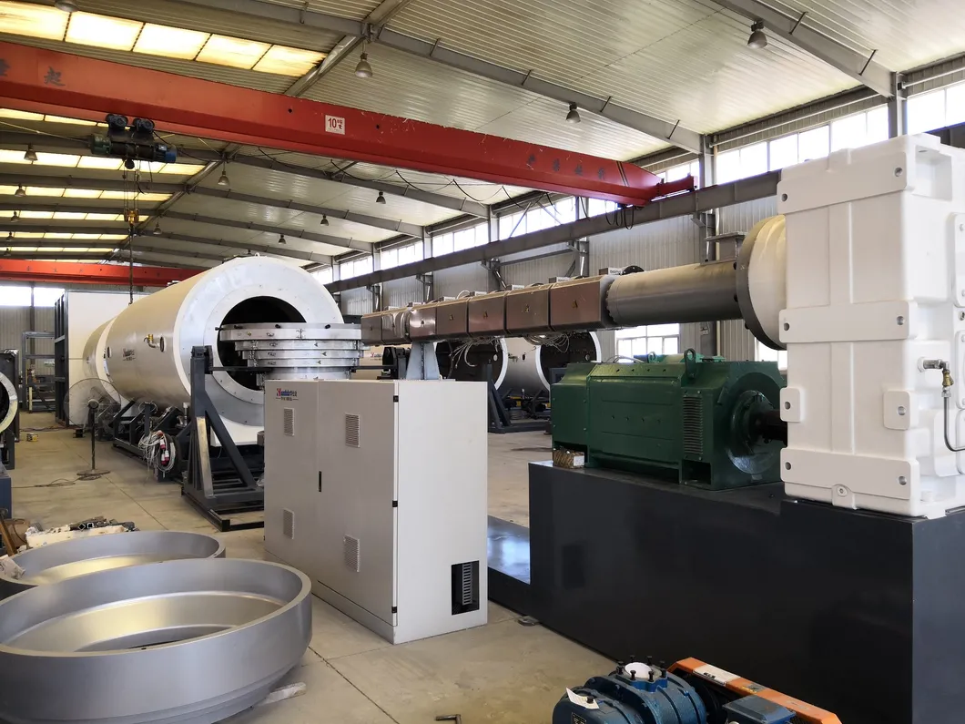 Automatic Computerized HDPE Jacket Pipe Extrusion Equipment with Dust-Free Planetary Cutting for Pre-Insulated Pipe Production