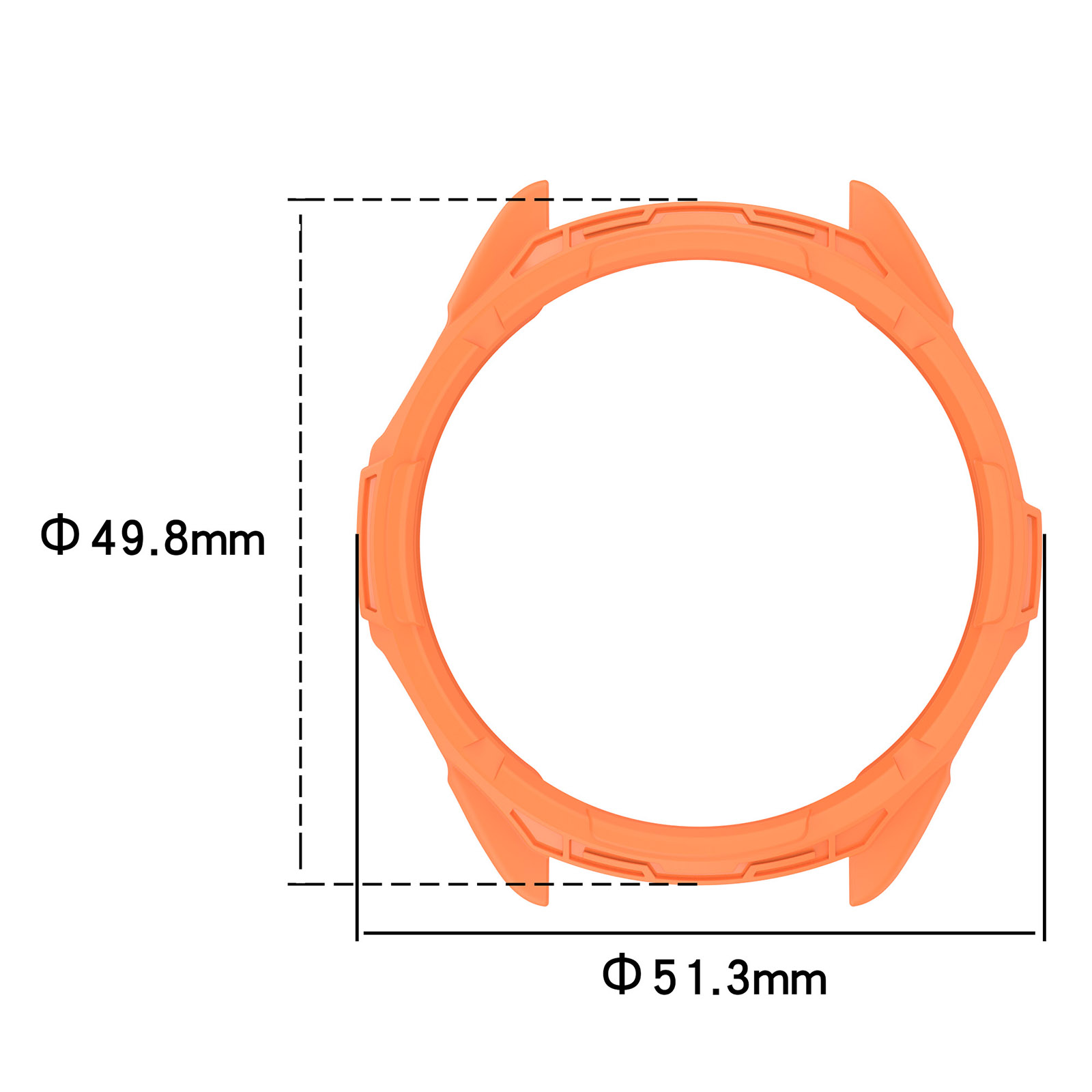 Smart Watch Cover Bumper Shell TPU Anti-Scratch Frame Protective Armor Skeleton Whole Surrounding Replacement Case Accessories