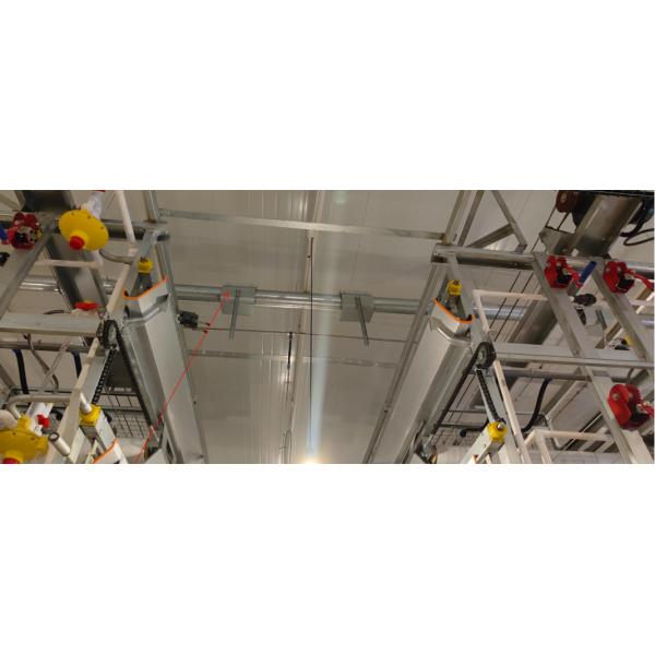 Auger Filling Device Layer Chicken Cage System Low Feed Waste