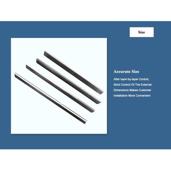 Sharp Diagonal Zig Zag Blade 58-62HRC Hardness Customized Coating Size