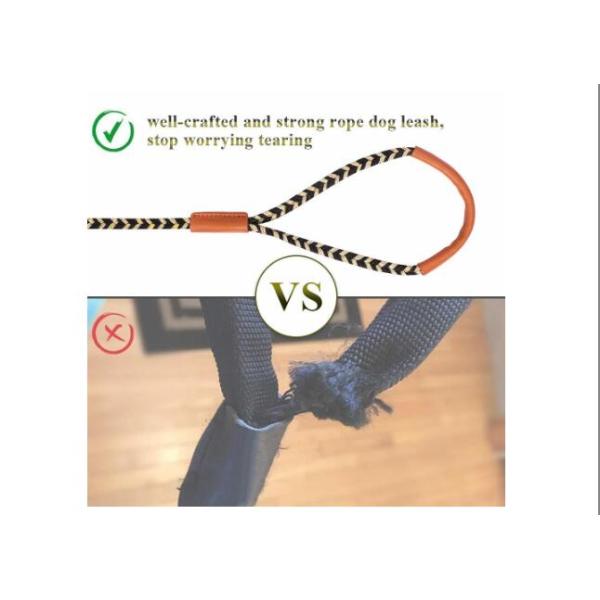 Strong Durable Dog Harness Leash Premium Polyester Material Genuine Leather