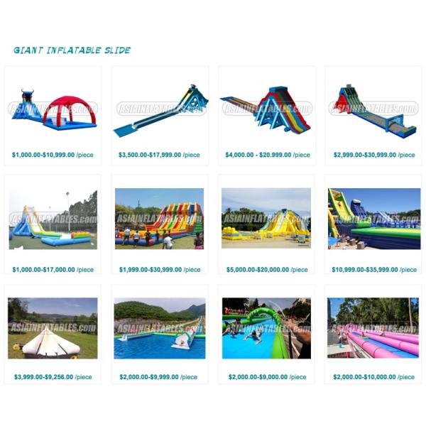 Customized Waterproof 1000D Tarpaulin Inflatable Theme Park