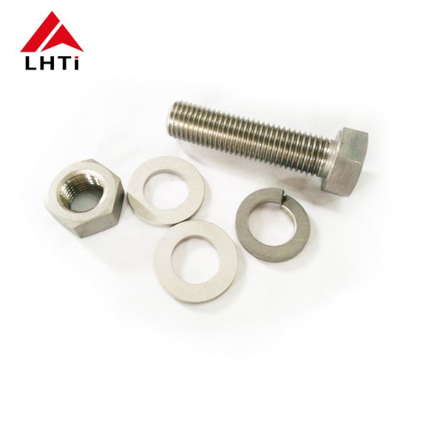 Hex Titanium Bolts Nuts , Titanium Fasteners DIN934 Gr2 With Washers