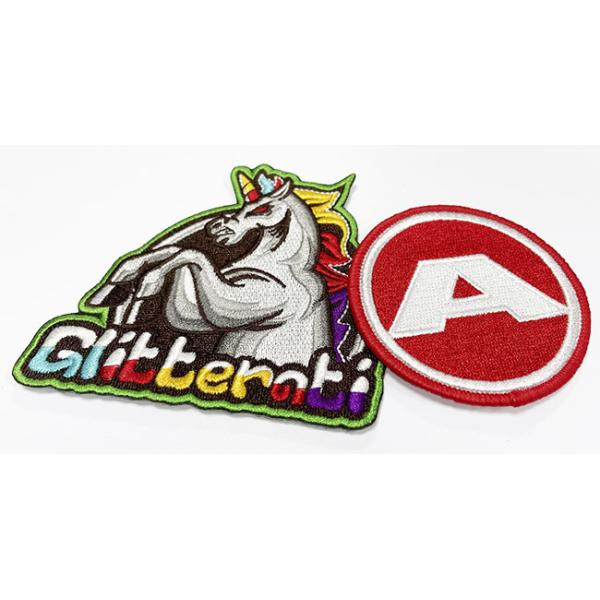 Self Adhesive Iron On Embroidered Patches Non Toxic For Clothing