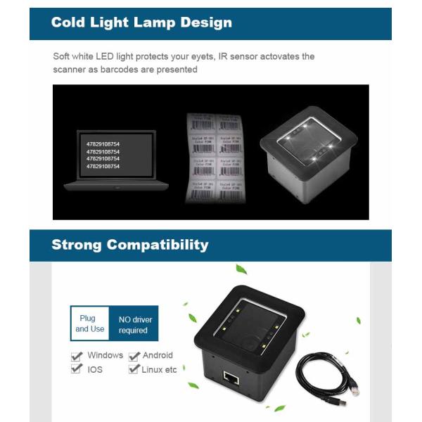 CMOS Image Sensor QR Code Scanner Module RD4500R For Turnstile Vending Machine Kisok