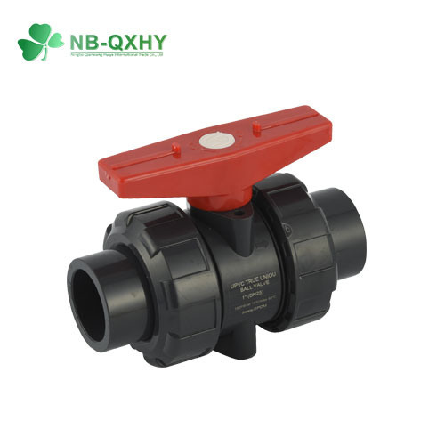 Socket or Threaded Connection Form PVC True Union Ball Valve with EPDM Plastic Valve
