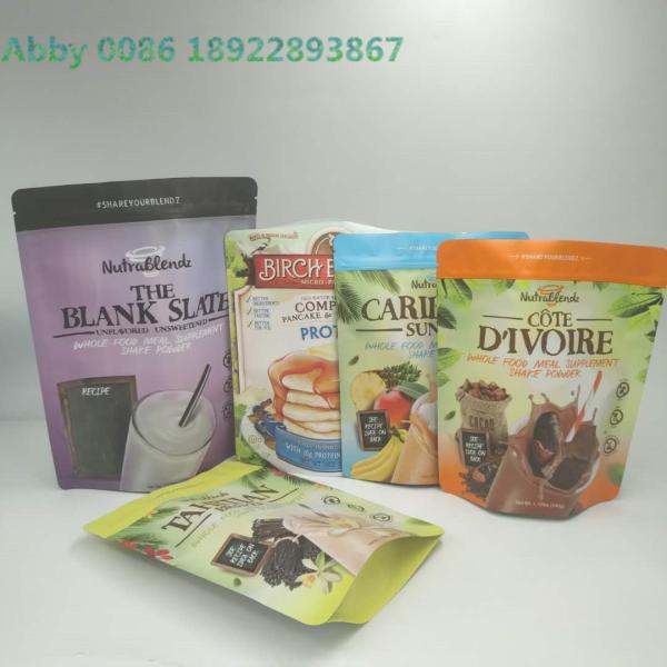 Transparent Window Plastic Pouches Packaging For Coconut Sugar Sachet