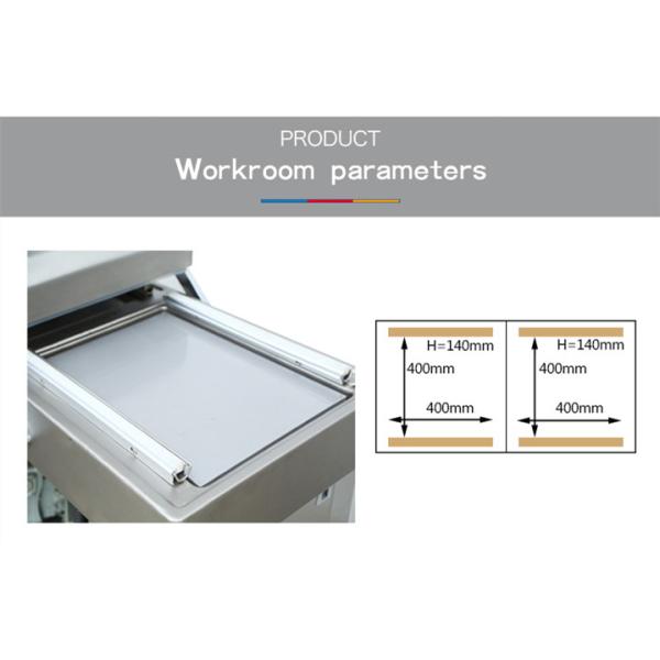 DZ-500 2SB Semi Automatic Double Chamber Vacuum Packing Machine for Textiles Industry
