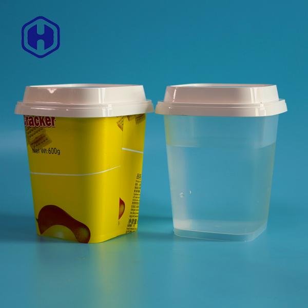 Square Instant Noodle Cup 650ml Plastic PP Disposable Box