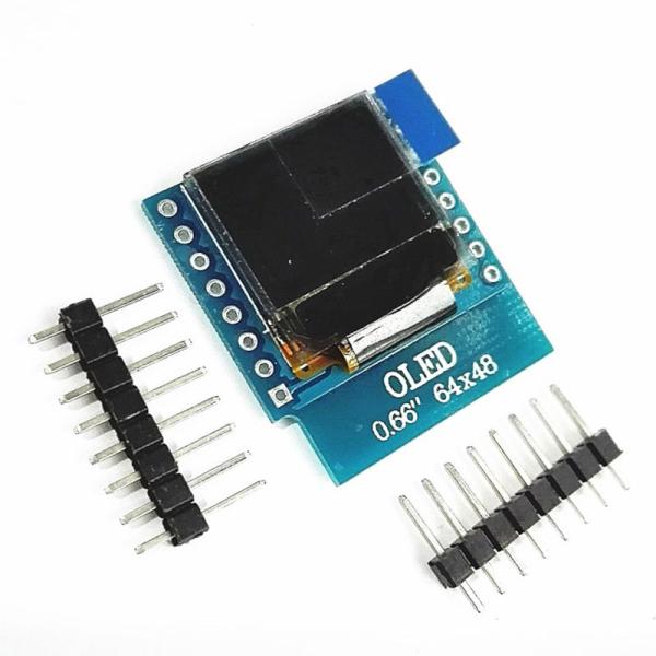0.66 inch OLED with PCB 64x48 dots SPI/IIC interface driving IC ssd1306