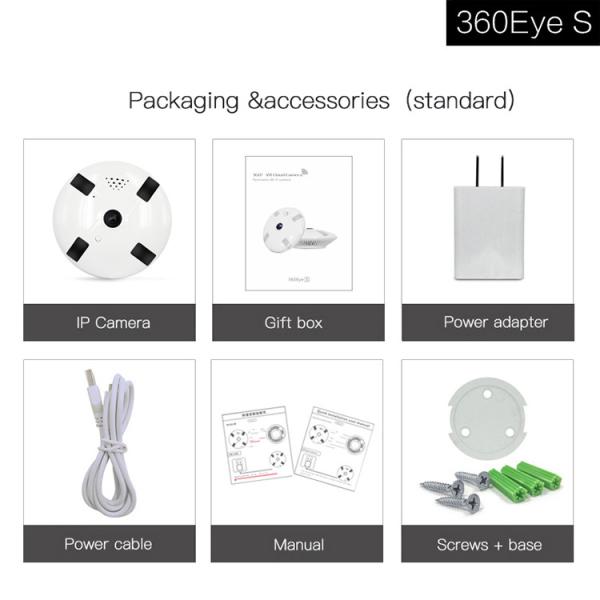 1.3 Megapixel 360 Degree IP Camera / Ceiling Fan Panoramic CCTV Camera