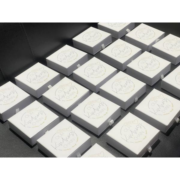 Customized White Paper Drawer Necklace Box